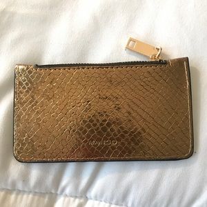 MANGO ID Wallet - Gold Snakeskin